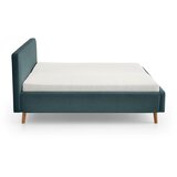 Meise Möbel Plavi/sivi tapecirani bračni krevet bez podnice 160x200 cm Mattis – | shoptok.hr