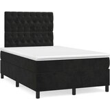 Box spring krevet s madracem crni 120 x 200 cm baršunasti | shoptok.hr