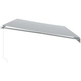 Tenda na ručno uvlačenje antracit i bijela 600 x 350 cm | shoptok.hr