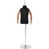  Podesiva lutka 120-150 cm s postoljem Uniseks PP Crna u