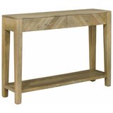 vidaXL Konzolna stolica s ladicama Prirodna siva 110 x 30 x 80 cm Cijene