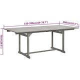  7-dijelni vrtni blagovaonski set od masivnog bagremovog drva | shoptok.hr
