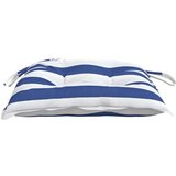  Jastuci za stolice 6 kom plavo-bijele pruge 50x50x7 cm tkanina | shoptok.hr