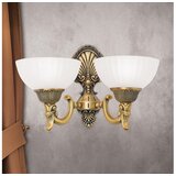Orion wa 2-1201/2 - zidna lampa rocca 2xE27/60W/230V bronza/bela Cene