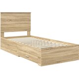  Krevetna konstrukcija s ladicama Sonoma hrast 90 x 200 cm Slike