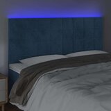  Uzglavlje tamnoplavo 200x5x118/128 cm od tkanine | shoptok.hr