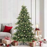 vidaXL Umjetno božićno drvce s nogom with LEDs s stalakom 180cm PVC | shoptok.hr