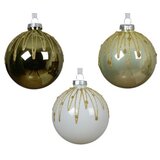 Dekordom novogodišnja dekoracija - hanging bauble glass glaze 8cm 068244 - kmg ( 043331 ) | ePonuda.com