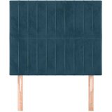  Uzglavlje tamnoplavo 90x5x118/128 cm baršunasto | Eponuda.com