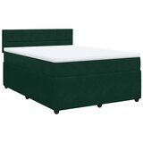  Krevet s oprugama i madracem tamnozeleni 140x190 cm baršunasti | shoptok.hr