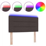  LED uzglavlje Linije dizajn tamno smeđe 80 cm tkanina | shoptok.hr