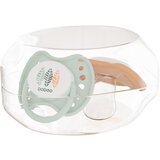 Baboo Soothers Silicone Orthodontic with Case duda Peachy Keen 0-6 m 2 kom | shoptok.hr
