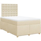  Krevet s oprugama i madracem krem 120 x 200 cm od tkanine | shoptok.hr