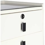  KX2635 pametni nočni omarica &amp;ndash; odtis prsta, brezžično polnjenje, Bluetooth zvočnik, USB, LED, ecru Slike