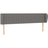  Vzglavje z ušesi temno sivo 203x23x78/88 cm blago, (20735258) | Shoptok.si
