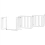  Vrata za pse s vratašcima 15 panela sklopiva 750 cm drvo topole Bijela 50 x 60 x 2 cm | Shoptok.si
