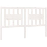 Maison Chic posteljno vzglavje - vzglavna omarica - nočna omarica belo 126x4x100 cm trdna borovina, (21706497) | Shoptok.si