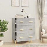  Komoda betonsko siva 70x34x90 cm konstruiran les, (20654504) | Shoptok.si