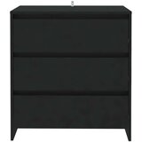 vidaXL komoda črna 70x41x75 cm iverna plošča | Shoptok.si