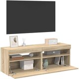 TV ormarići s LED svjetlima 2 kom boja hrasta 60 x 35 x 40 cm | shoptok.hr