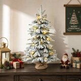 Mini božićno drvce 45 cm 25 LED lampica Topla bijela PVC i PE | shoptok.hr