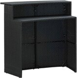  4-dijelni vrtni barski set s jastucima crni | shoptok.hr