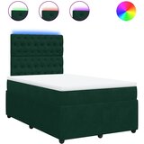  box spring s madracem tamnozeleni 120x190 cm baršunasti | shoptok.hr
