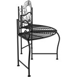  Klupa oko stabla 150 cm crna čelična | shoptok.hr