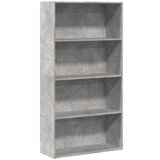 vidaXL Knjižna omara betonsko siva 80x30x152 cm inženirski les | Shoptok.si