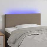 vidaXL LED uzglavlje smeđesivo 100x5x78/88 cm od tkanine Cijene