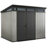 Keter PVC vrtna hiška Artisan (218 x 277 cm, iz umetnega materiala DuoTech, siva/antracit) Cene