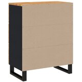  Komoda 60 x 33 x 75 cm od masivnog bagremovog drva | shoptok.hr