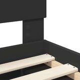 Konstrukcija postelje Črna 120 x 200 cm Konstruiran les, (5000103790) | Shoptok.si