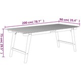  Vrtni stol 200 x 90 x 75 cm od masivnog bagremovog drva | shoptok.hr