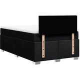  Krevet s oprugama i madracem crni 120 x 200cm od tkanine | shoptok.hr