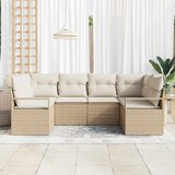  Set sofe 6 kom. Bež poliratan 234 x 122 x 85 cm | Shoptok.si