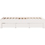  Posteljni okvir brez vzmetnice s predali 75x190 cm borovina, (21611048) | Shoptok.si