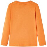  Dječja majica s dugim rukavima tamnonarančasta 128 | shoptok.hr