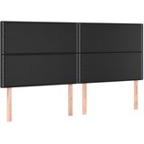  Uzglavlje Crno 200x5x118/128 cm Imitacija kože | shoptok.hr