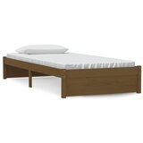 The Living Store Posteljni okvir medeno rjav iz trdnega lesa 90x190 cm - Posteljni Okvir, (21525003) | Shoptok.si