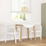 Maison Chic Jedilni stoli - Vzorci stoli 2 kosa bele masivne lesene gume A191, (22031940) | Shoptok.si