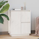  Komoda bijela 60 x 34 x 75 cm od masivne borovine | shoptok.hr