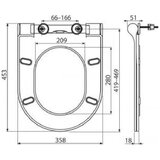 Ravak X01550 Chrome tanka WC deska s počasnim zapiranjem "Soft Close" | Shoptok.si