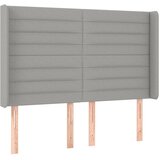  Krevet box spring s madracem LED svjetlosivi 140x190 cm tkanina | shoptok.hr