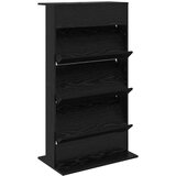 Polica za časopise s policom Crni hrast 70 x 41 x 126 cm | shoptok.hr
