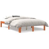Furnova Posteljni okvir brez vzmetnice voščeno rjav 120x200 cm borovina, (21941490) | Shoptok.si