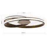 Orion DL 7-638-LED prigušiva stropna svetiljka CIRCUS LED/30W/230V braon/patina | Eponuda.com