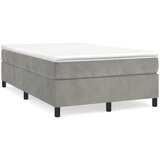 Maison Chic Box spring postelja - Vzmetna postelja z vzmetnico svetlo siva 120x200 cm žamet SL19064, (21894186) | Shoptok.si