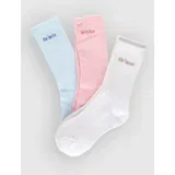 Logo 3 Pack Nogavice blue / pink / white