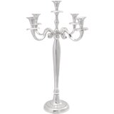 vidaXL Srebro Aluminij 33.5 x 33.5 x 60 cm Dekorativni vložki Svečniki | Shoptok.si